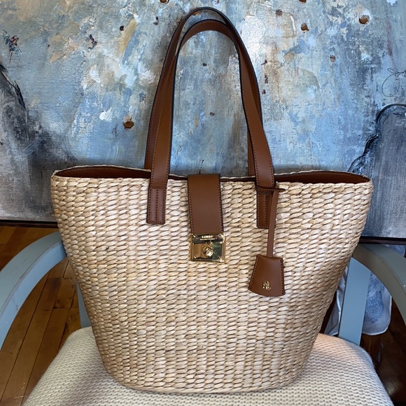 straw mini reese tote